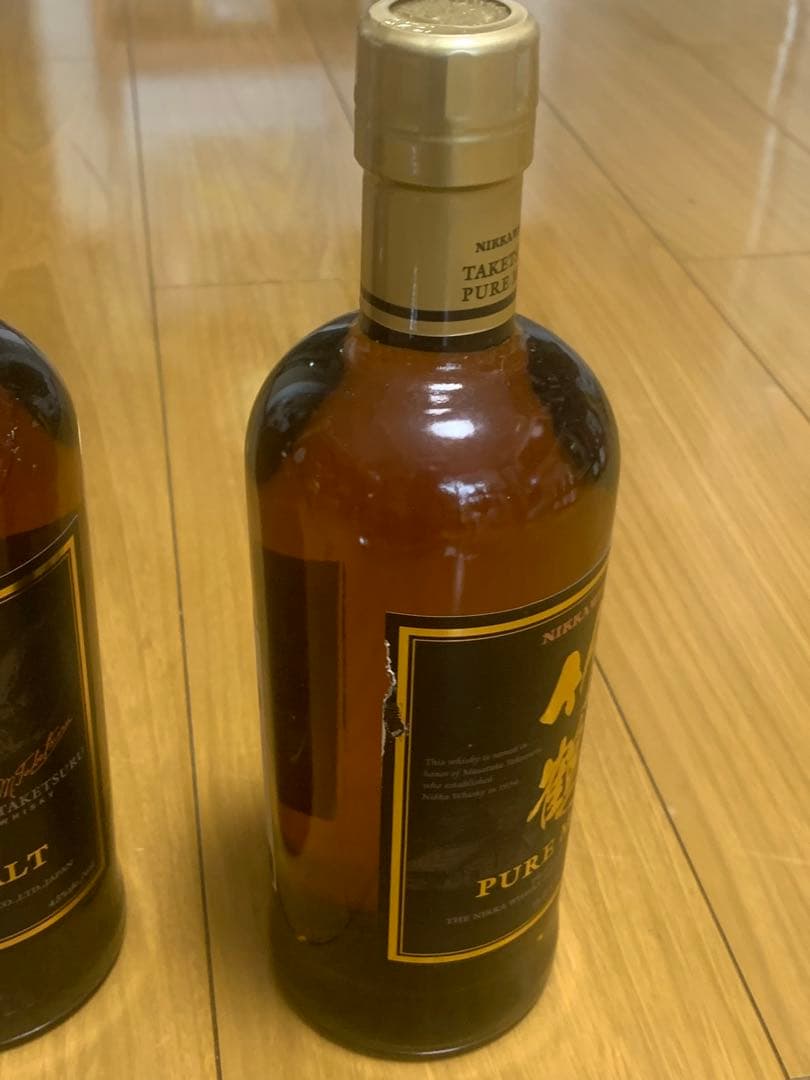 NIKKA 竹鶴 PURE MALT 700ml 43% 2本セット未開封黒