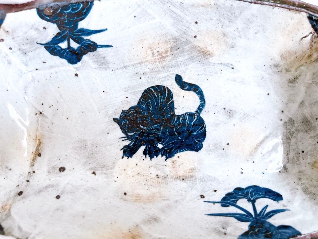 池田省吾　黒掻虎長方皿　粉引　食器　皿　酒器　ぐい呑　酒碗　新品未使用　本物保証