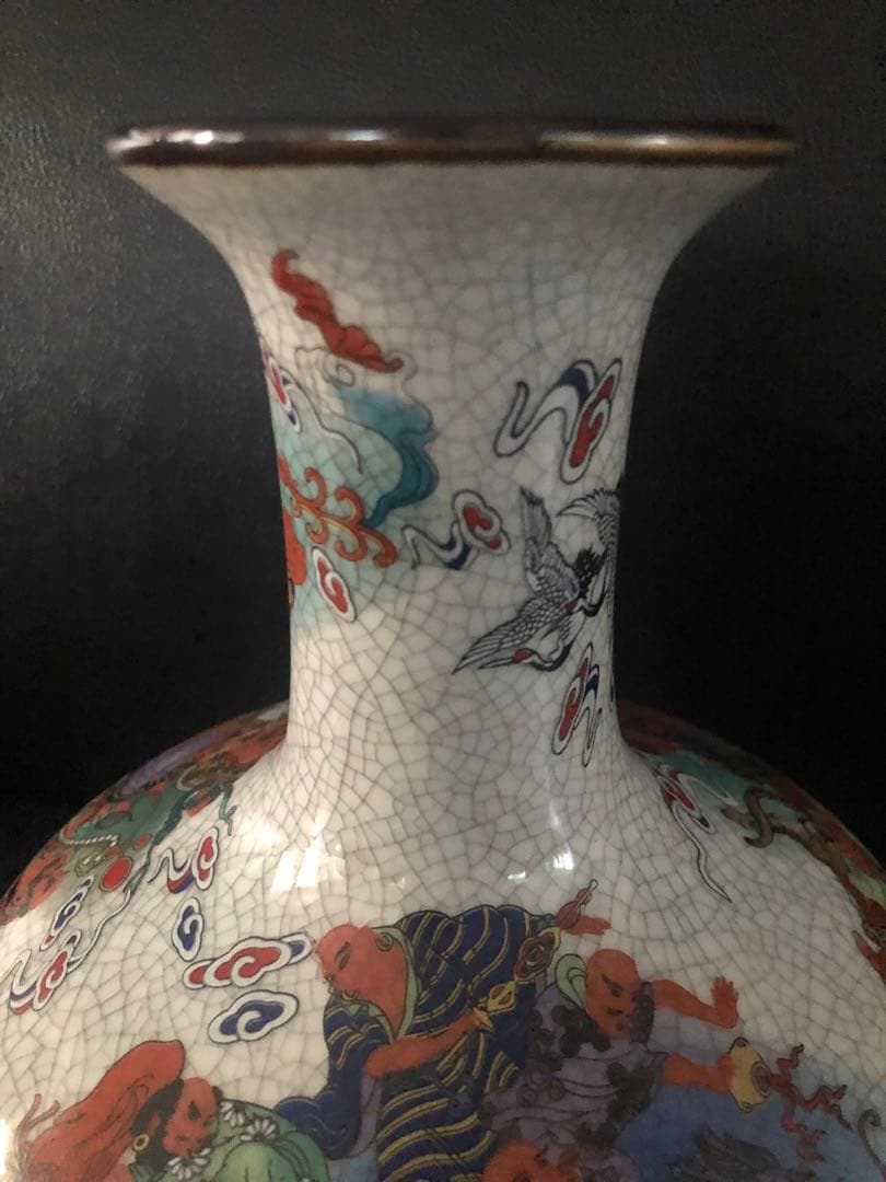 大清乾隆年製 景徳鎮陶磁器 レトロな花瓶 置物 アクセサリー 骨董品