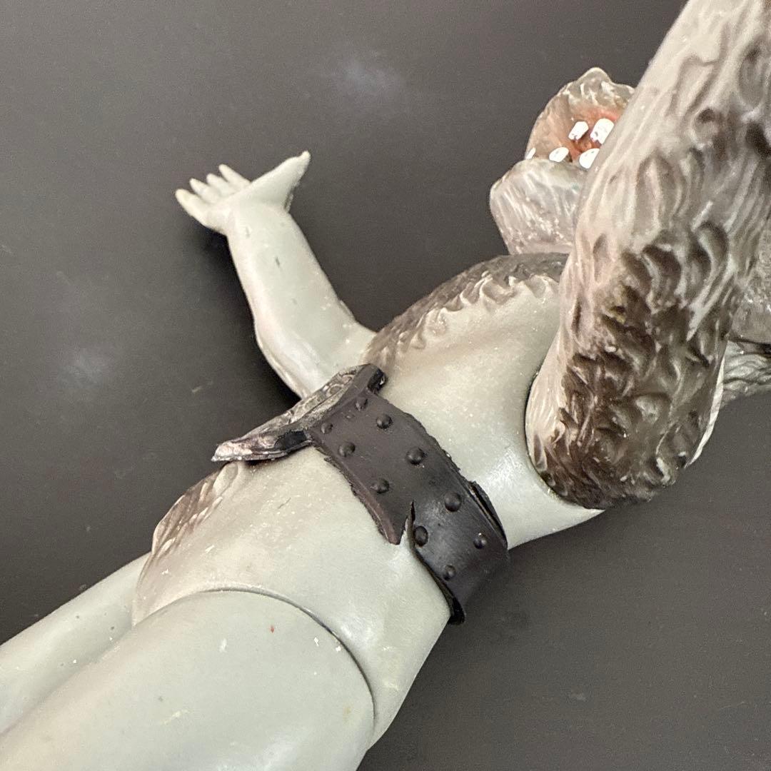 当時物　旧バンダイ　仮面ライダー　怪人　オオカミ男　ソフビ