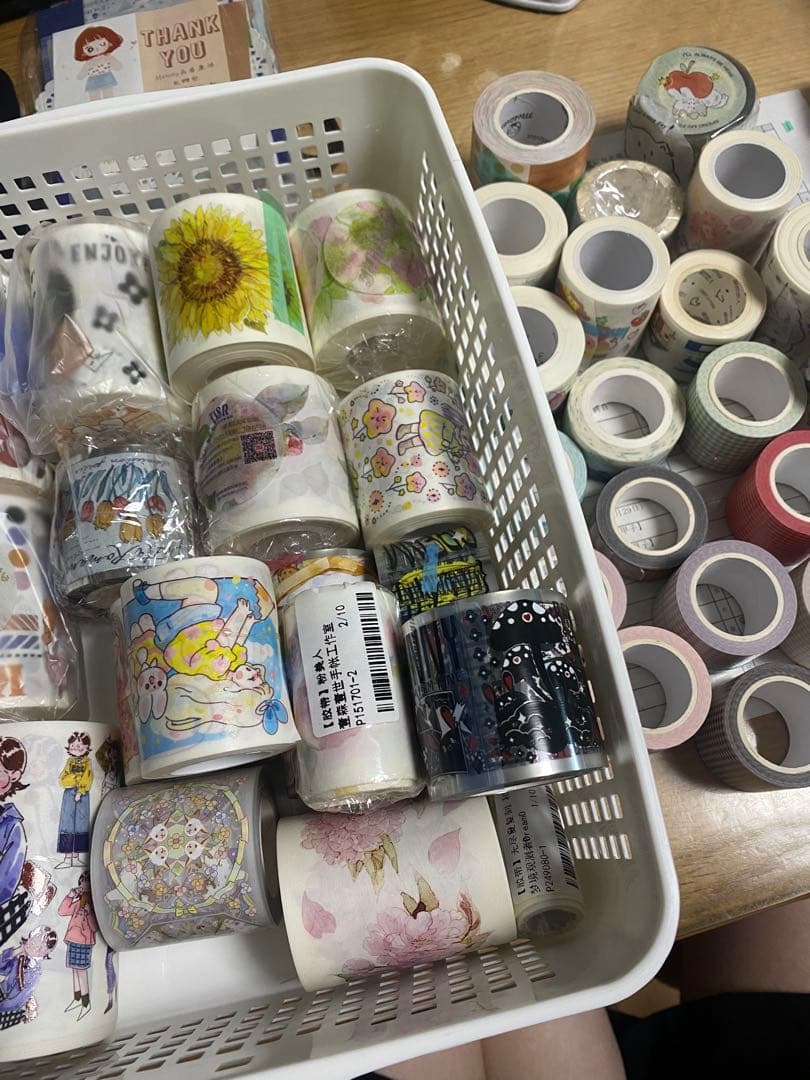 カラフルなデザインのマスキングテープセット