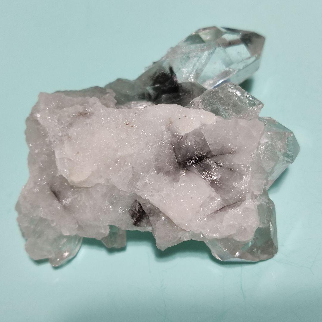 パワーストーン　天然石　ルチルクォーツ　レインボー入り　46g　No.887