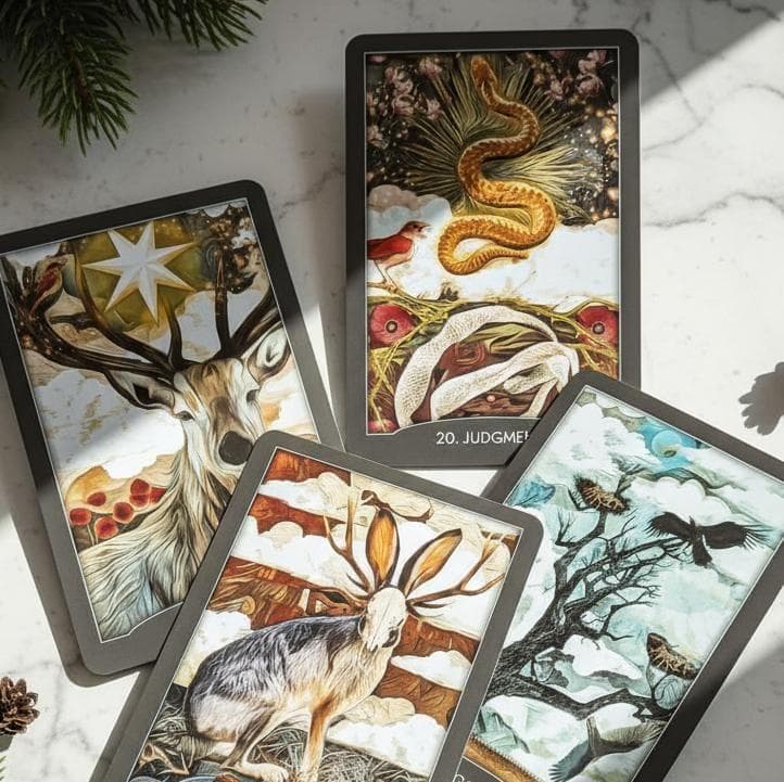 ★正規品タロットカード★人気作者の美麗デッキ✨美しい夜の動物たちのタロット