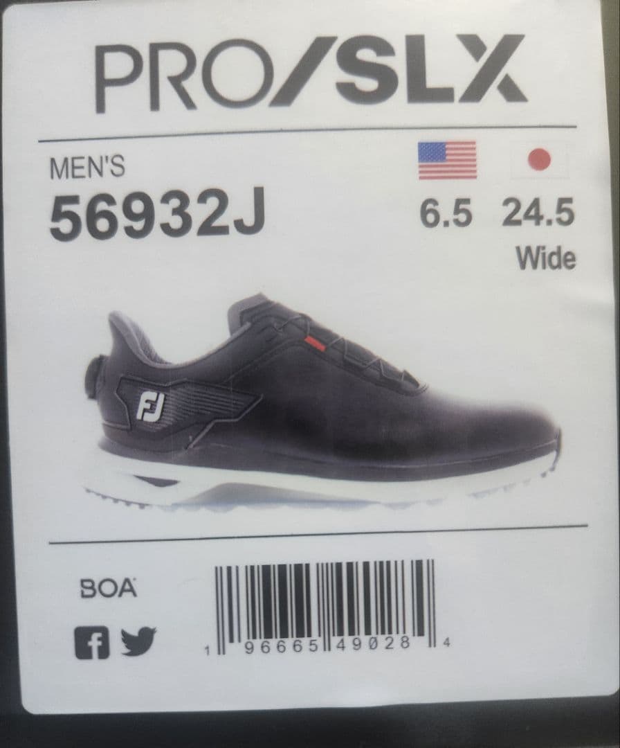 FootJoy Pro/SLX ゴルフシューズ ブラック