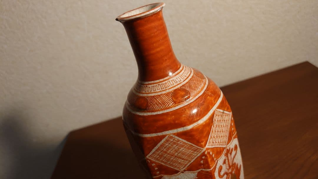 古九谷　九谷焼　赤絵　浅井一毫　旭山　庄三　アンティーク九谷焼　１客