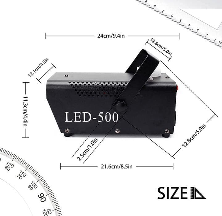 フォグマシン ステージフォグマシン 500W LED 赤　緑　青小型 リモコン付