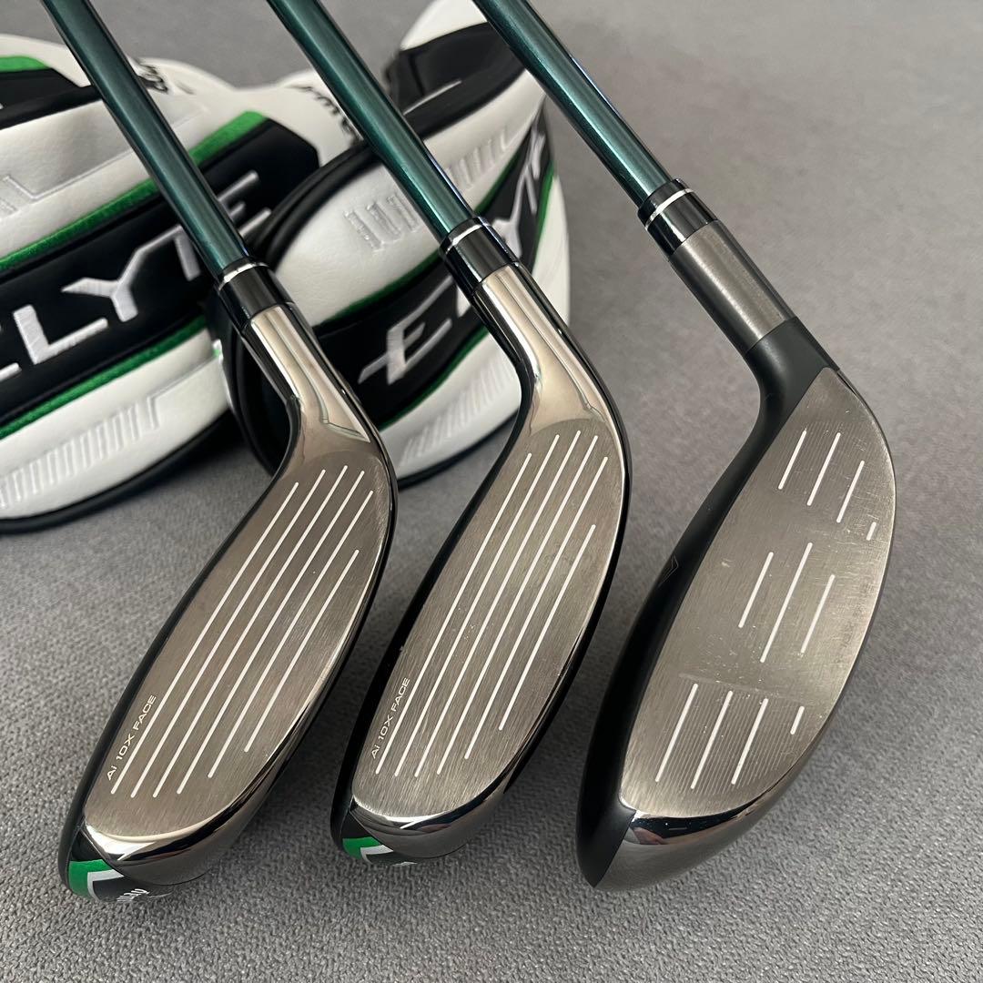 美品★ELYTE MAX FAST ３本セット 5FW.4UT.5UT カバー付