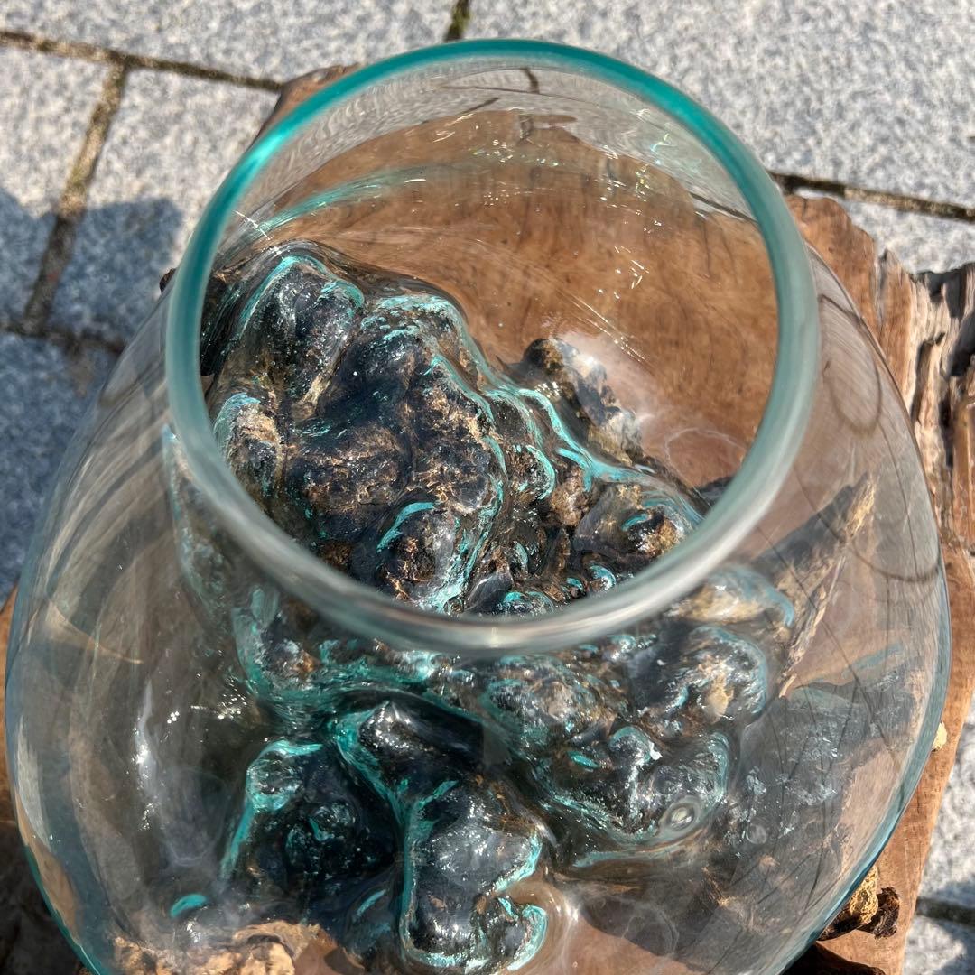 流木ガラス オブジェ超特大H 他４点セット花瓶 金魚鉢 水槽 テラリウム 観賞魚
