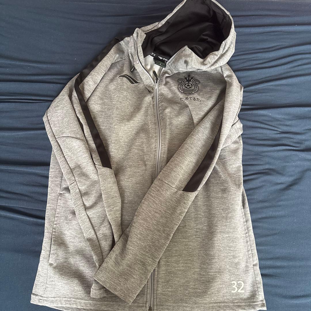 ペナルティ フード付きジャケットとパンツ セット サイズ グレー　選手支給　32