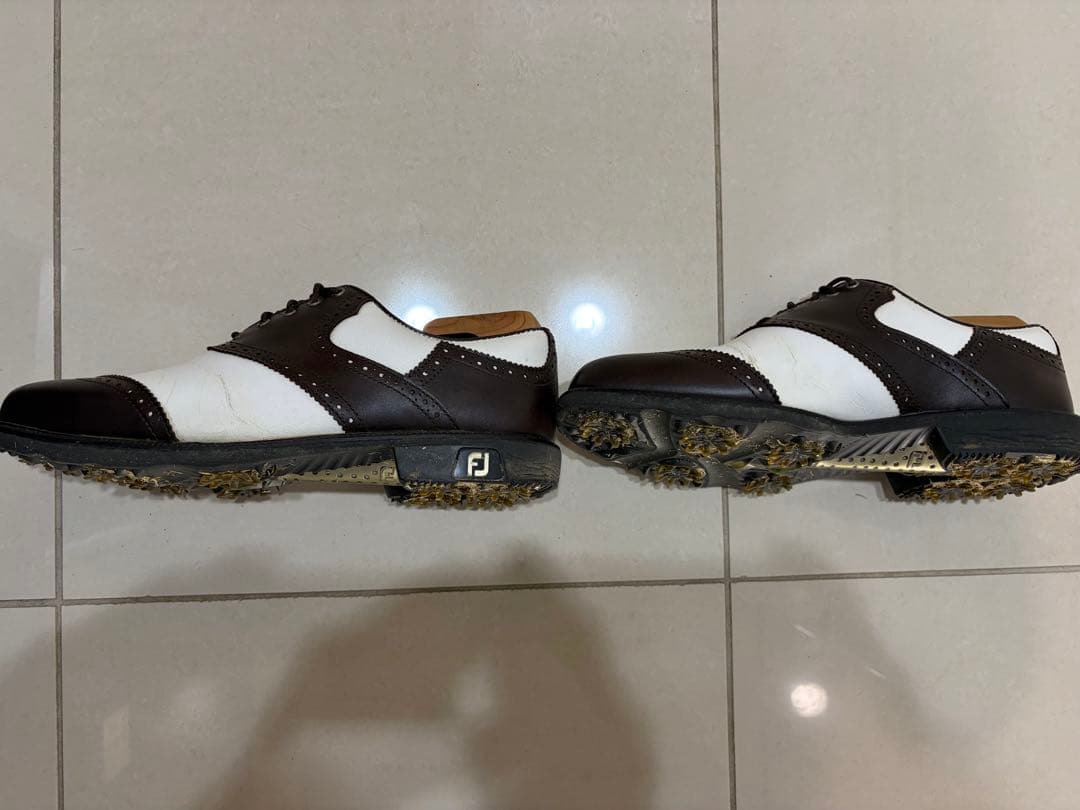 マイジョイズ　FJ ゴルフシューズ ブラウン/ホワイト