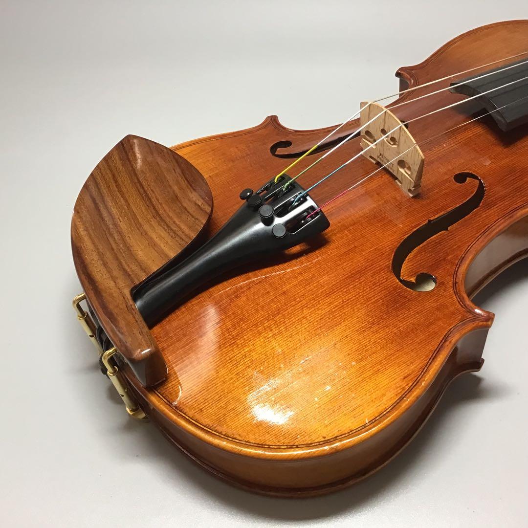 日本工芸会正会員松岡裕治が作成する　顎当て希少なインド産ローズウッドクローソン