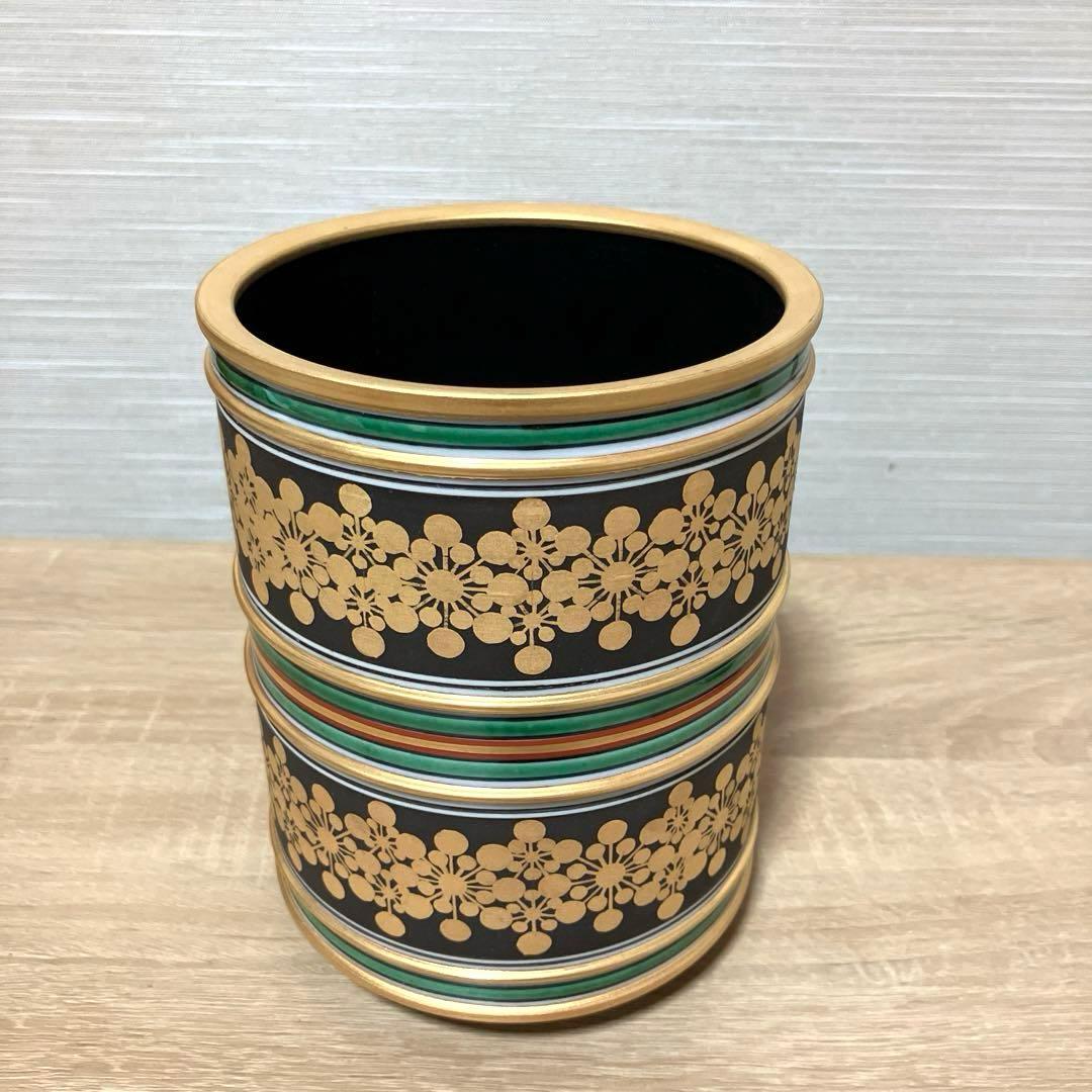厳島　金　銀　彩　厳島豊之助　陶芸　水指　工芸品　骨董品