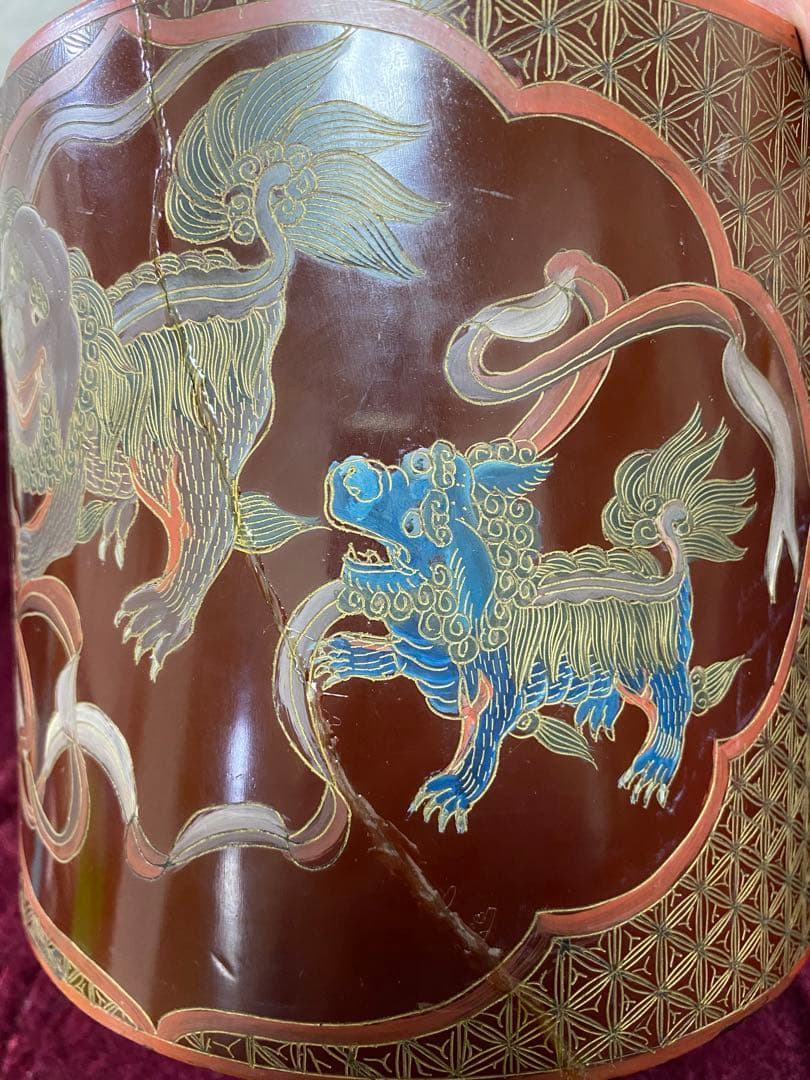 筆筒 文房用品 中国 唐物 漆器 書道 清朝