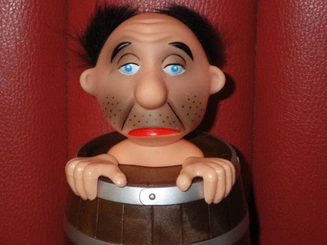 シガレットディスペンサー★ビンテージ★煙草入れ★人形★バレルマン★ジョーク