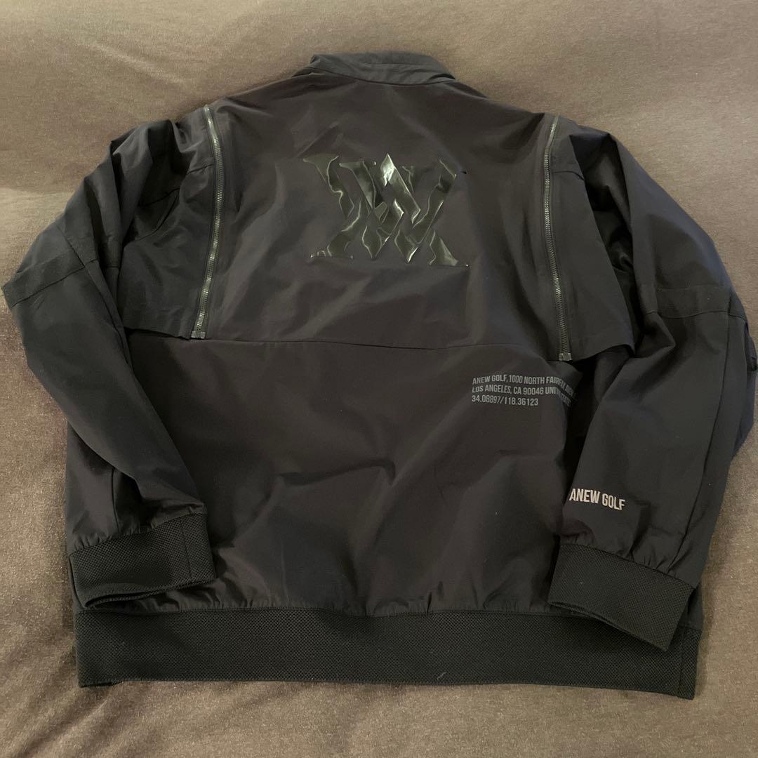 ANEW GOLF ブラックメンズジャケット袖取り外し可能