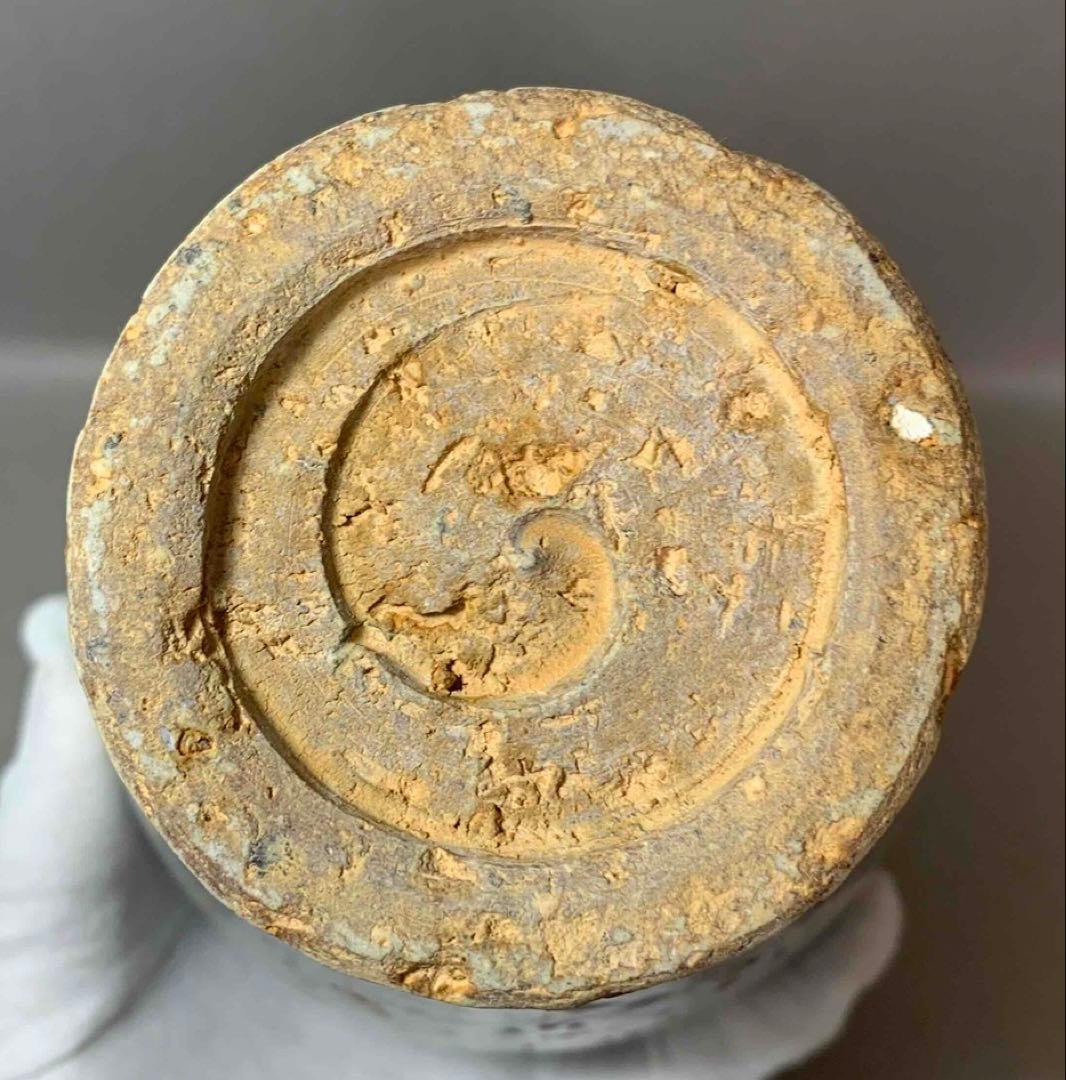 中国 染付草花瓶　f2250920