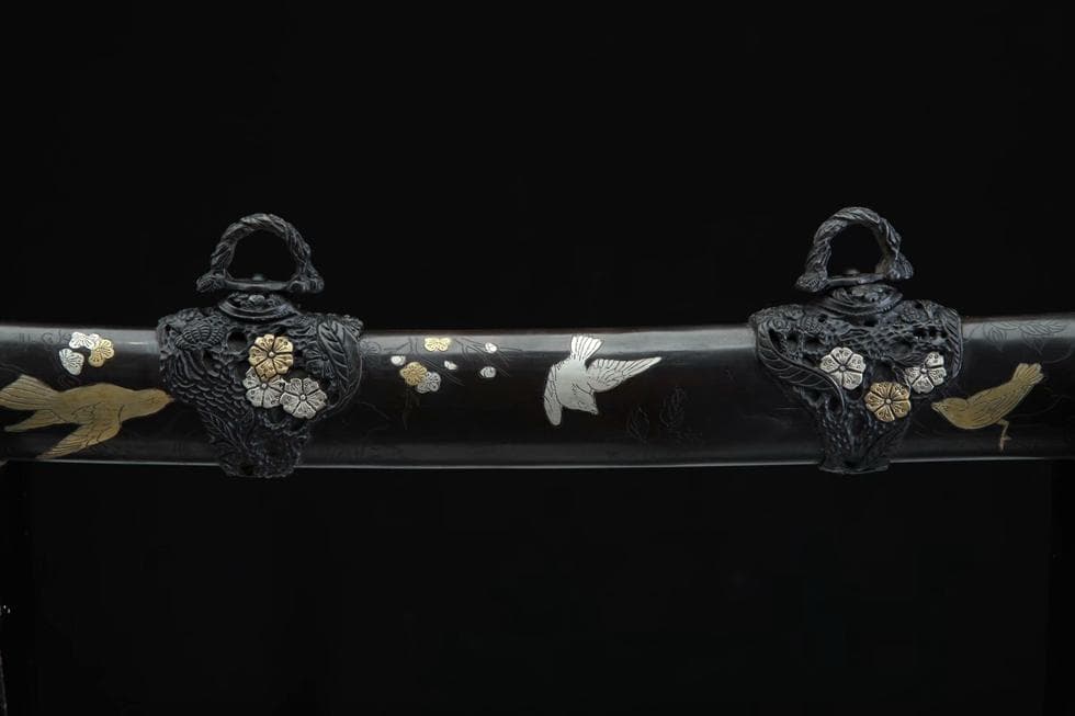 カササギ登梅太刀 日本刀 模造刀 居合刀 武士道 武蔵 鑑賞用 手鍛造打