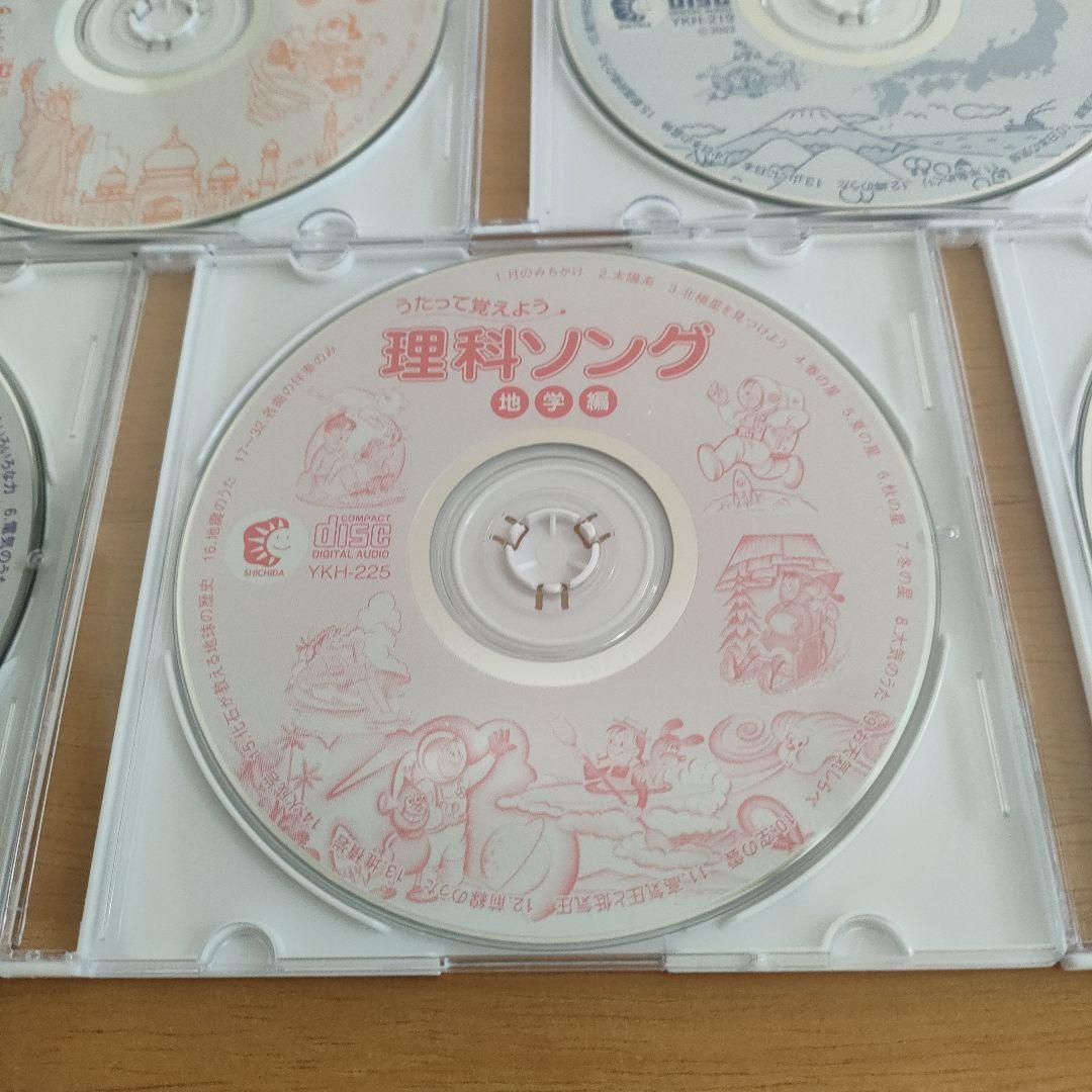 七田式　理科・社会科ソング CD 5枚セット