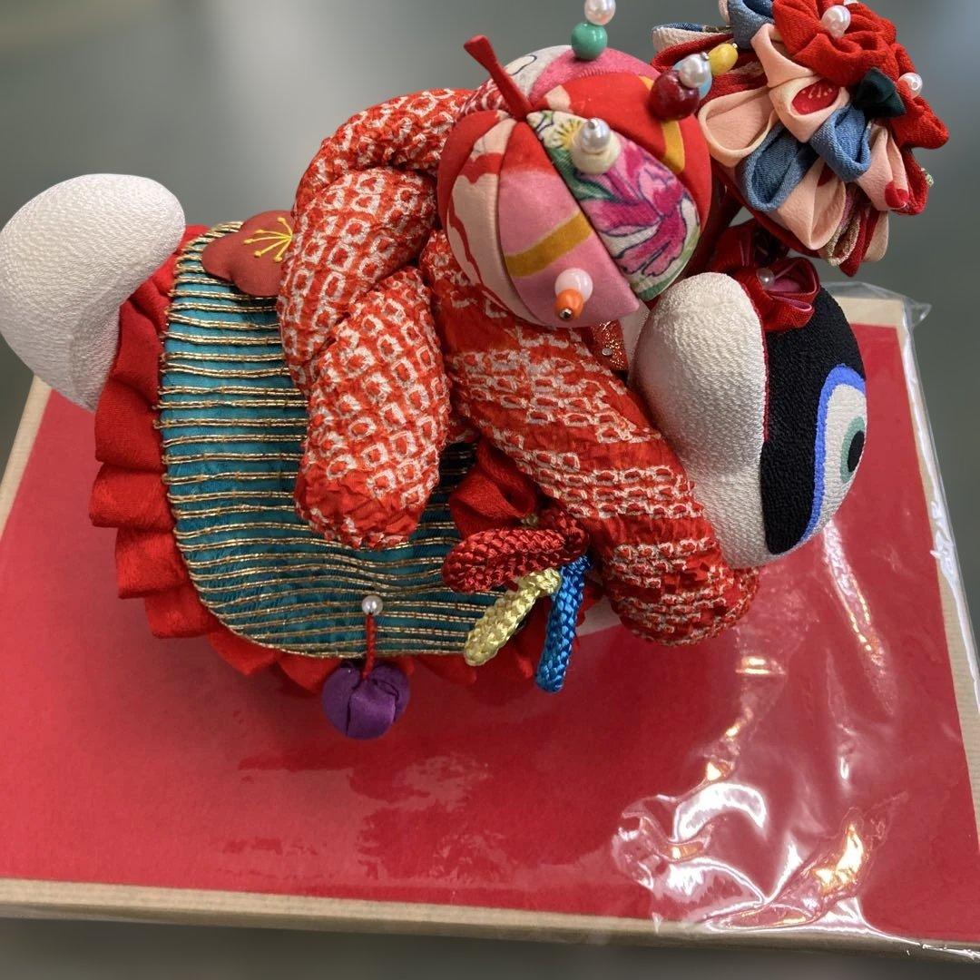 小島きよ子作　古布　彩り福犬