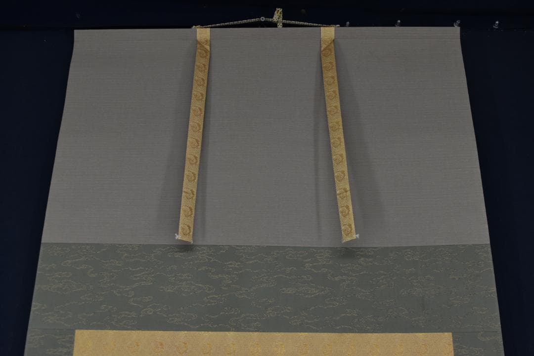 作者不詳/山岳図/春山晴日/掛軸☆宝船☆Z-691