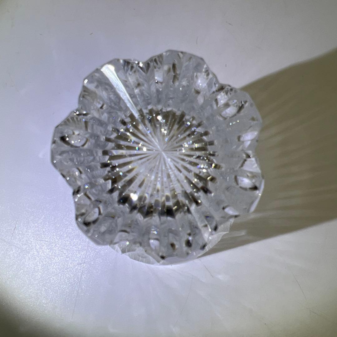 渡邉明　切子洋酒杯　共箱　高さ13.5㎝　東Y7-0908⭐︎1Fトニチ