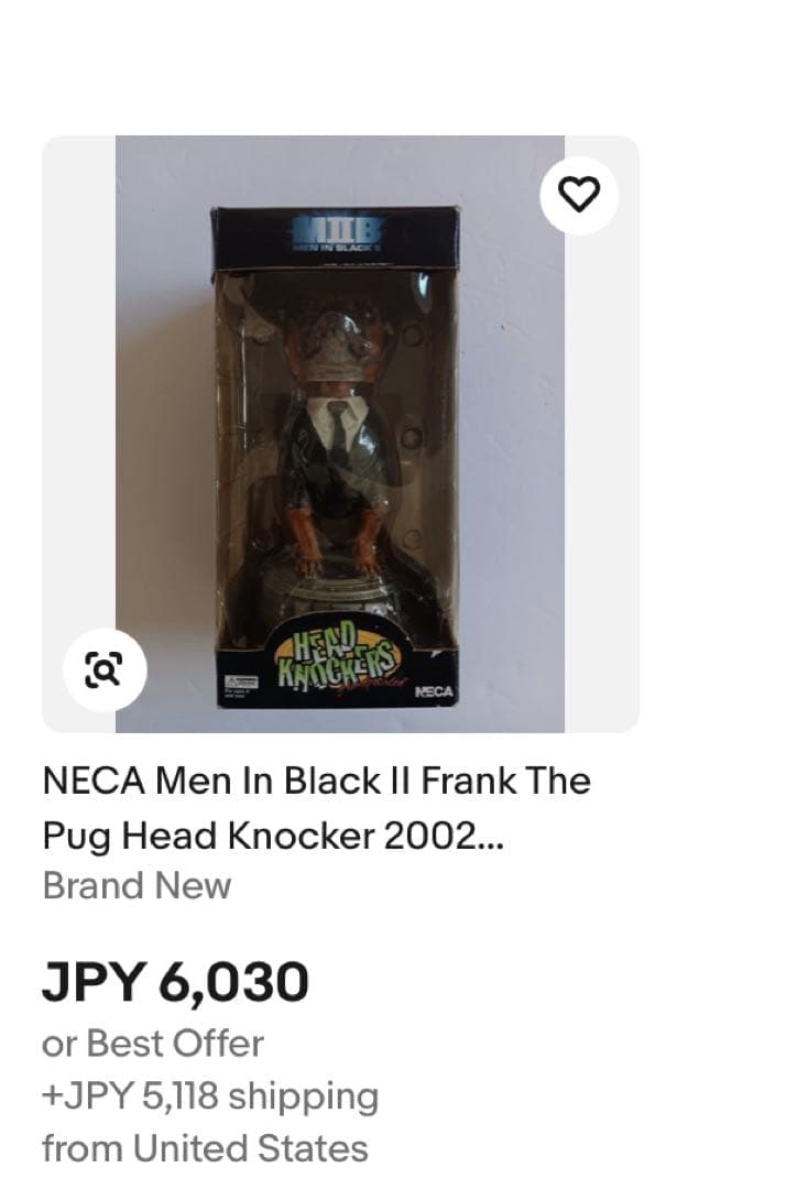 NECA MIB2 フランク ボビングヘッド　ヘッドノッカー