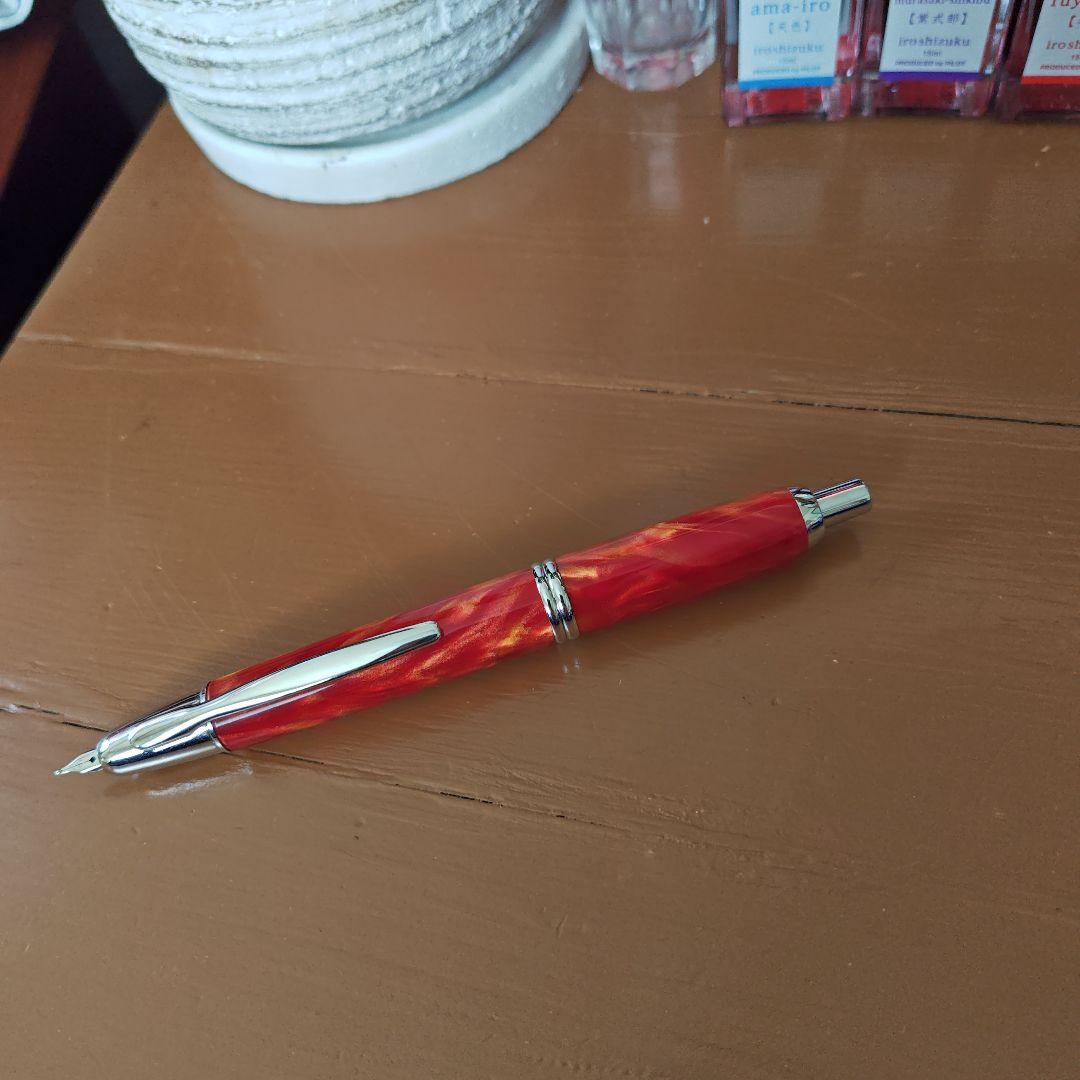 【6/8日まで】PILOT Capless se マーブルオレンジ 万年筆　M