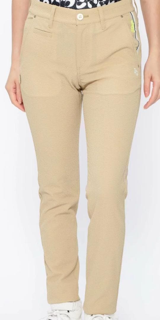 パーリーゲイツ ポリエステルサッカーストレッチパンツ サイズ0 新品