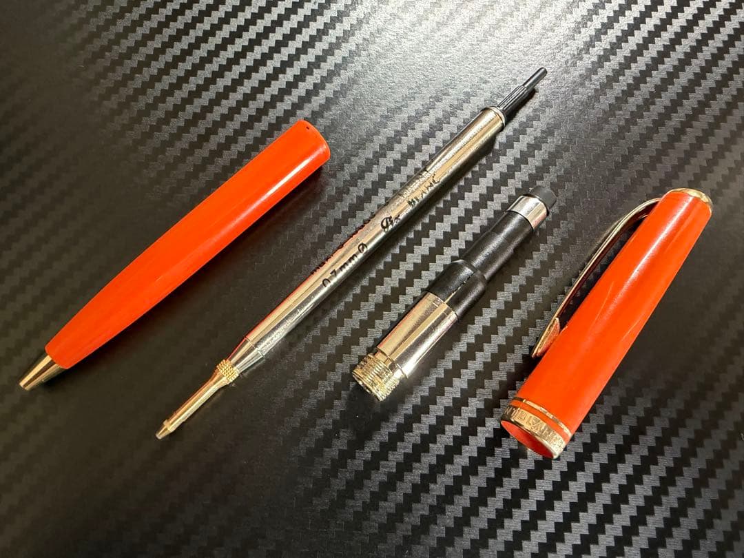 美品 モンブラン ジェネレーション オレンジ ペンシル 0.7mm