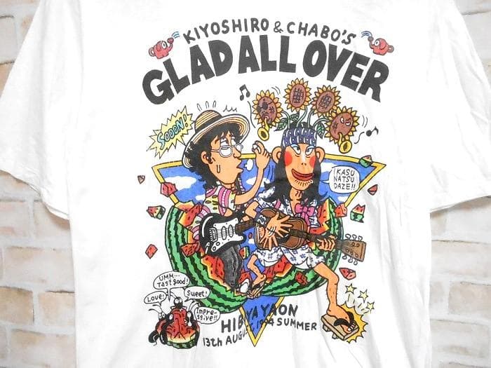 忌野清志郎 & 仲井戸麗市 1994年 グラッドオールオーヴァー Tシャツ