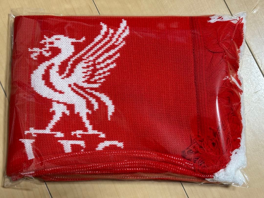 非売品　リバプールFC スカーフ 赤 JAPAN AIRLINES