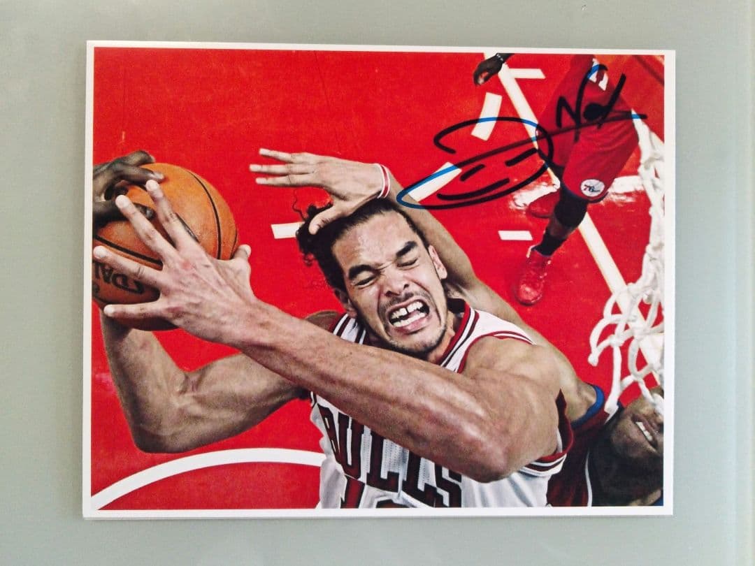 ジョアキム・ノア直筆サイン入り超 大型写真…Joakim Noah