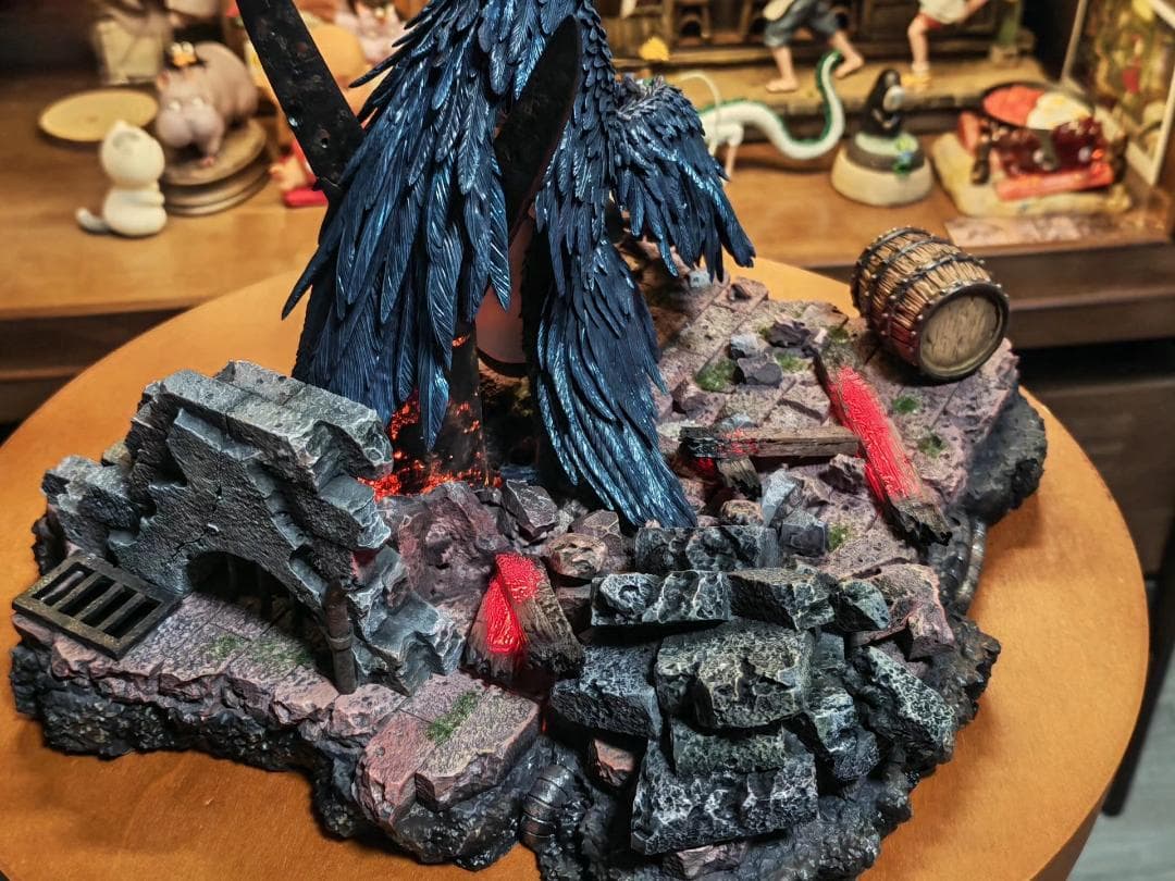 ハウルの動く城 戦火の中の抱擁 樹脂 彫刻 フィギュア