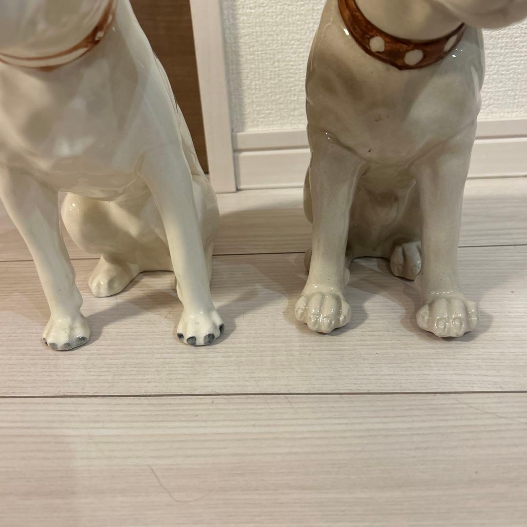 Victor ビクター犬　ニッパー　陶器置物　5匹
