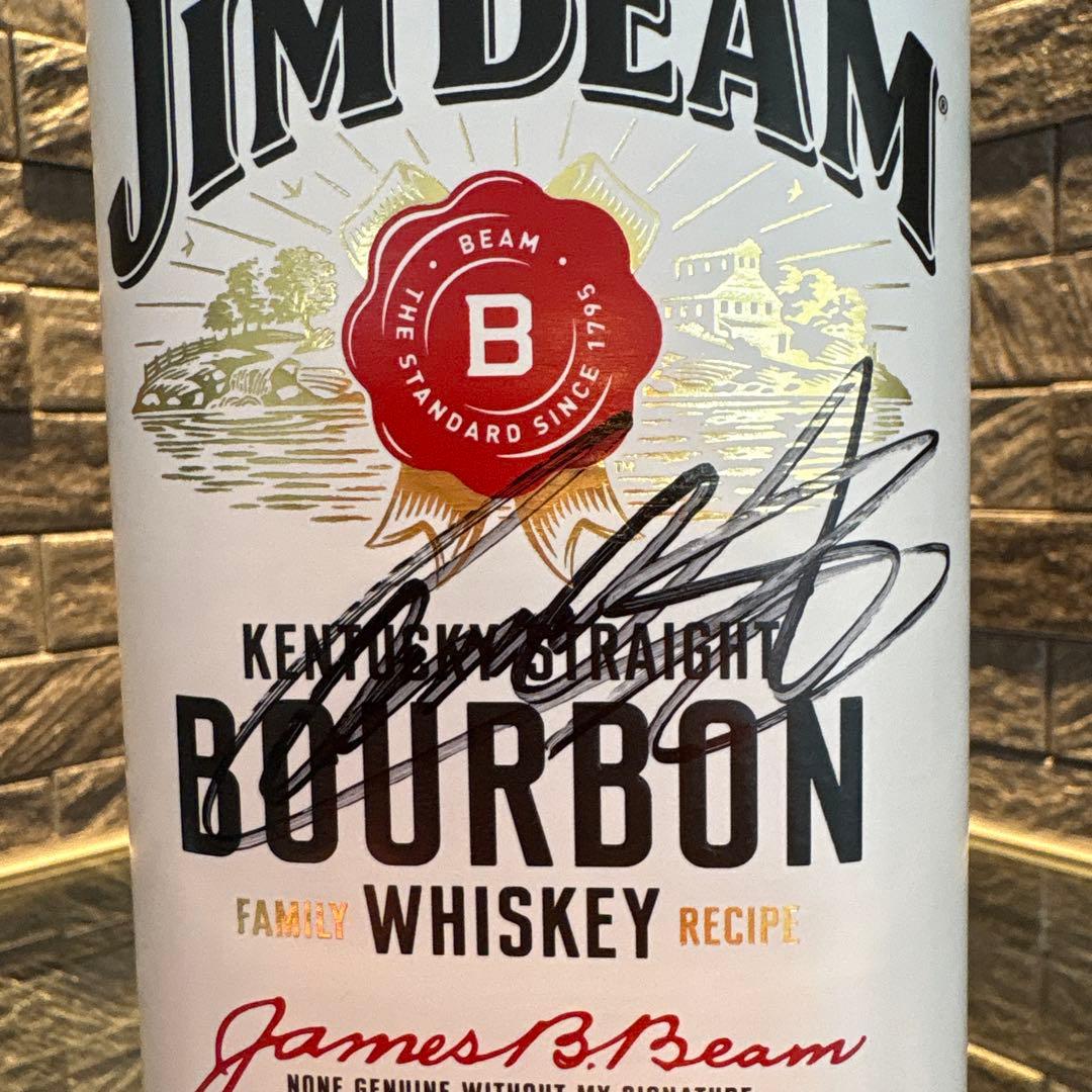 ジムビーム 小祝さくらプロサイン入りボトル