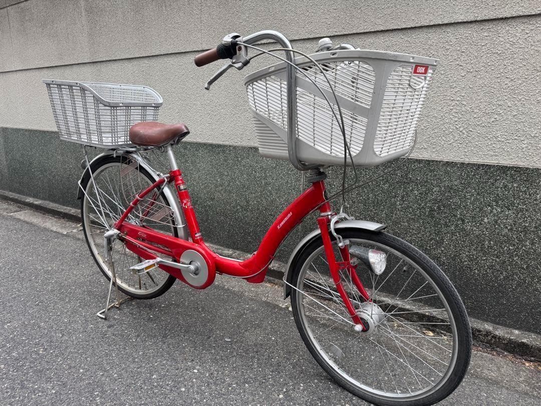 242）全車両格安販売‼️ 26インチ　オートライト　ママチャリ　シティサイクル