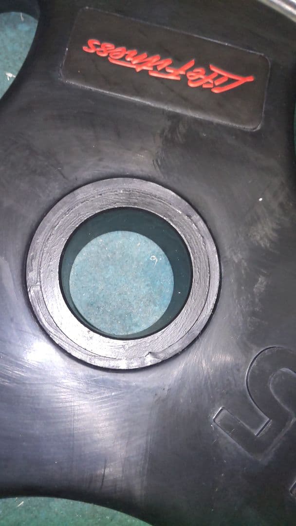 オリンピック プレート ライフフィットネス 15kgプレート2枚