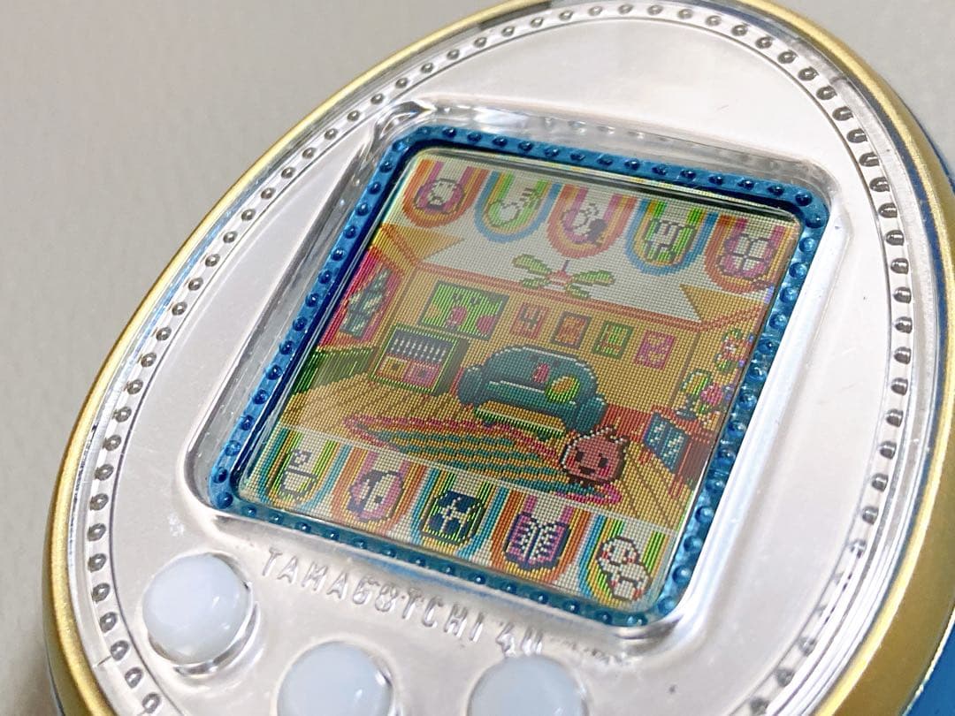 バンダイ BANDAI たまごっち4U ブルー　新品電池付き