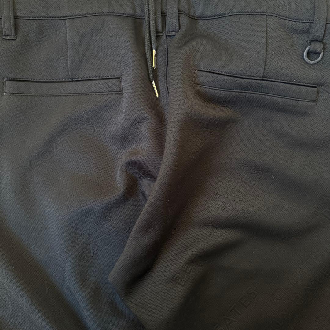 現行モデル　美品　パーリーゲイツ　ジョガーパンツ　L〜XL相当　黒　総柄　5