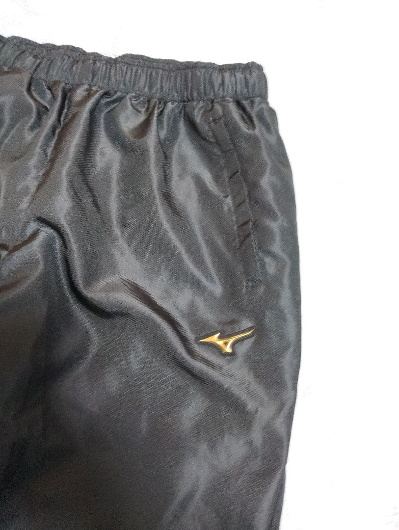 MizunoProミズノプロ ナイロンフルジッパー ジャケット 黒金Oサイズ上下