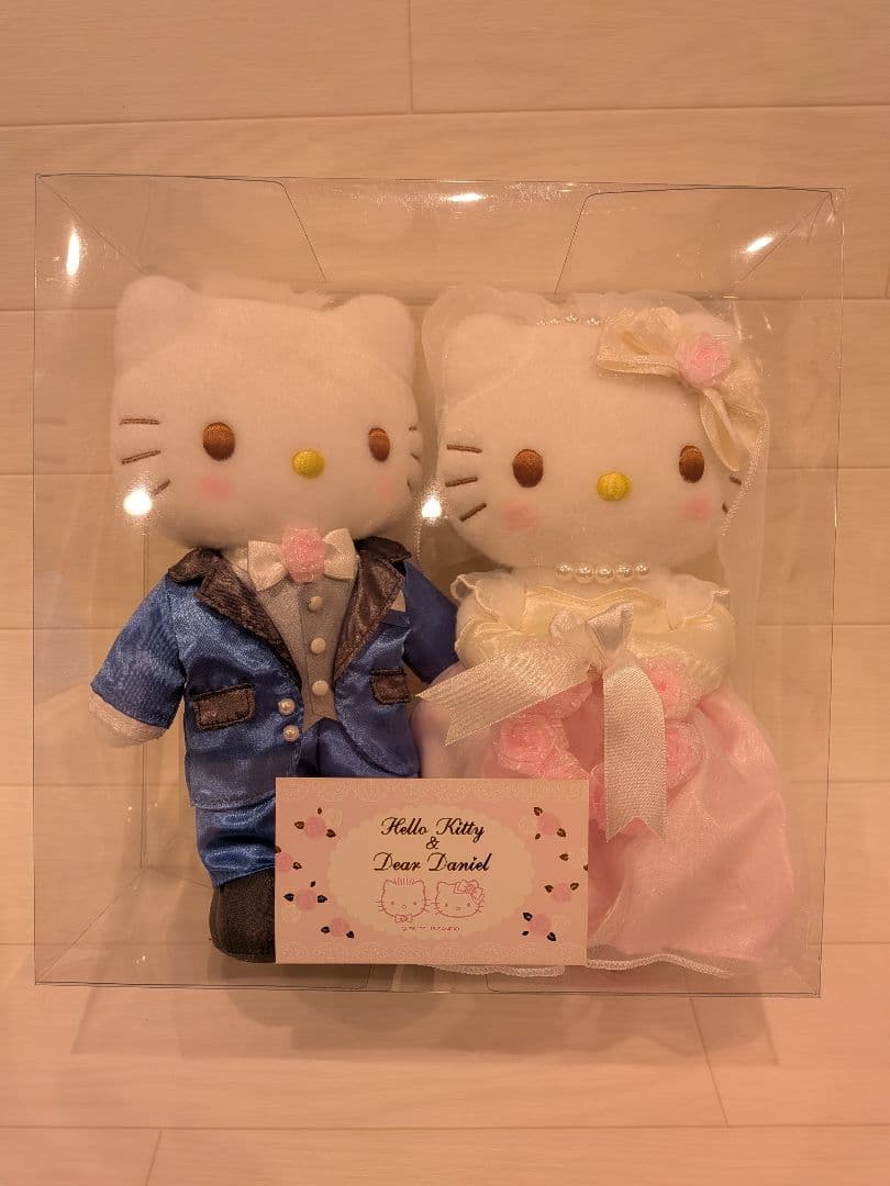希少　ハローキティ　ウエディングドール　ダニエル　ぬいぐるみ　ピンクほっぺ