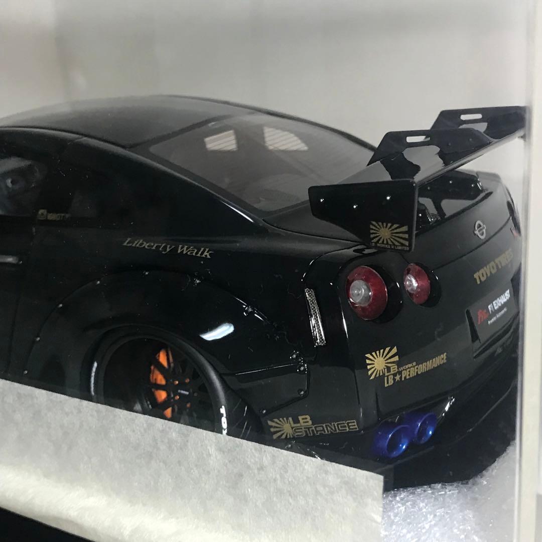一部難有　イグニッションモデル 1/18 LBWK 日産GTR ブラック 処分