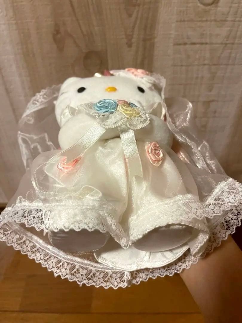【美品】キティ ウェディング 結婚 花嫁 ぬいぐるみ