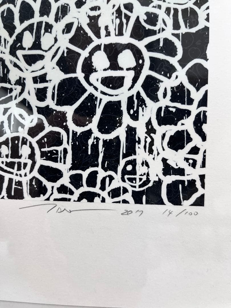 村上隆MADSAKI TAKASHIMURAKAMI マサキシルクフラワー額付