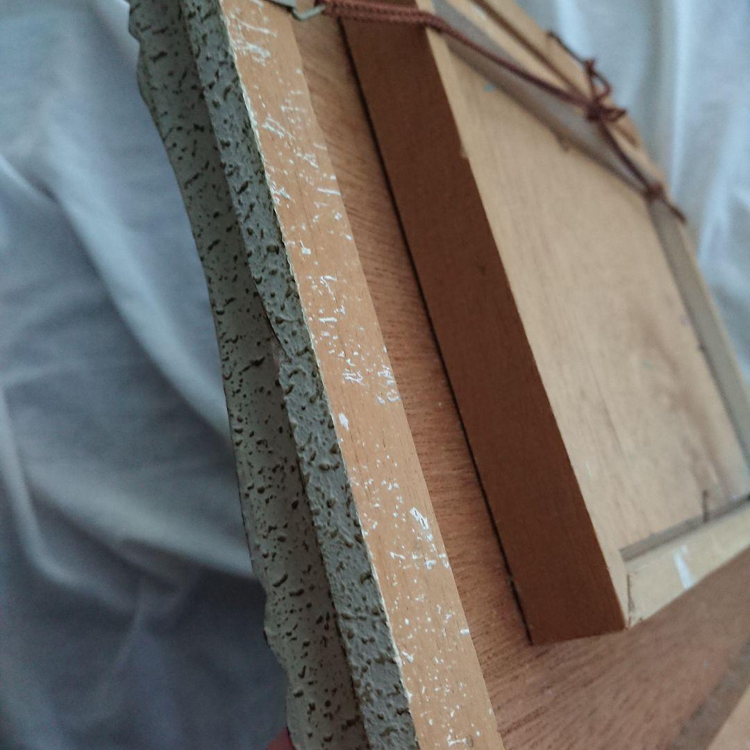 薔薇 古い 絵画 油彩 昭和レトロ /アンティーク ブロカント フランス 蚤の市