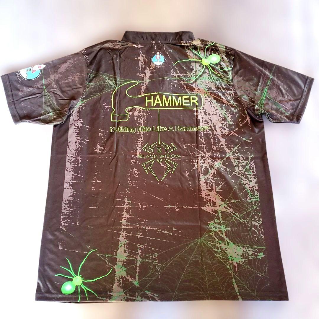 ✨新品✨ボウリングウェア　日本サイズXL　ブラックウィドー　ブラック　ハンマー
