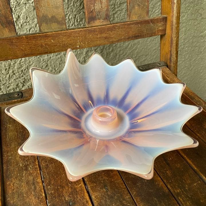 希少！40s～50sフェントンFENTON ピンク色ガラス　アメリカアンティーク