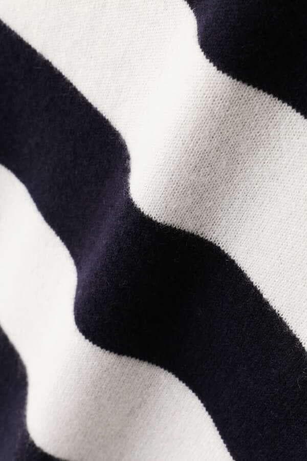 未使用 タグ付き 防風カシミヤクルーネックニットプルオーバー 4 M ネイビー