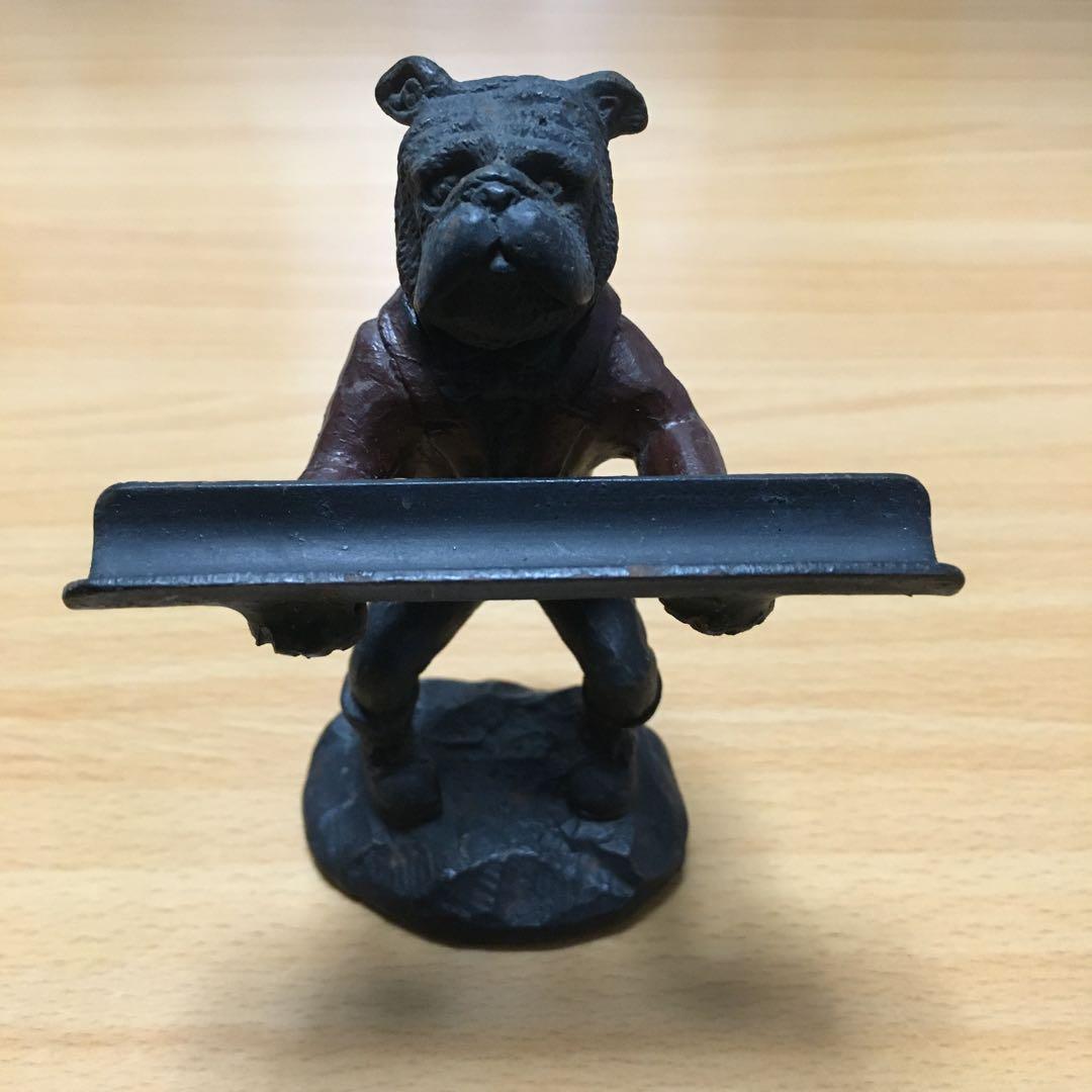 1286 ブルドック 文鎮 ペン置き　鉄　金属製