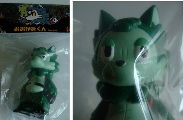 ソフビ★あらいきりこ・おおかみくん・秘密戦隊ゴレンジャー・ミドレンジャー